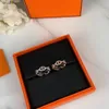 Anéis para mulheres anéis de designer de casal Banda de jóias Titanium Steel com diamantes anel Casual Fashion Street Classic Gold Silver Rose Size opcional Tamanho 4/5/6mm Caixa laranja