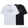 Designer 2023 Lanvins T-shirts pour hommes T-shirts de luxe Lettre de broderie à manches courtes T-shirts à col rond Femme Casual Coton Séchage rapide Sports T-shirts 3nlr