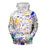 Men's Hoodies Science Formula 3d Sweatshirts Colorful Print Man Woman Funny Math Logistics Chemistry Hooded 2023