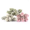 Decorative Flowers 6 Heads Artificial Simulation Pine Cone Wedding Decor Pography Props Party Favor Xmas Christmas Decorations For Home