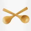 15x4cm Japan Style Natural Bamboo Spoon Woode mini runda matlagningsredskap te soppsoppskopa hushållsbeteckna bordsartiklar