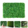 Decorative Flowers 3 Pack Artificial House Plants Mat Privacy Netting Mesh Green Wall Leaf Screen Balcony Decor