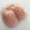 Slippers 2023 Fluffy Women Faux Fur Slides Indoor Female Flip Flops Plush Sandals Luxury Designer Shoes 230224