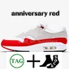 Top 87S hardloopschoenen 87oG Designer Men Runner Sneakers White Gum Black Red Live Together Fashion Cushion Vrouwen Trainers Jubileum Roya hebben een dag heren damesschoen