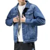 Vestes masculines QXiuiup Vestes de jean décontractées pour hommes Cowboy Veste de jean chaud et de veste en denim plus taille plus épaisse 4xl 230225