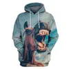 Hoodies masculinos Kissqiqi Men moletom moletom 3D Moda impressa Trend Spring Jaqueta Máximo Tamanho S-5xl