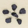 Pendanthalsband Klassiska handgjorda svarta turmalin naturstenhalsband Herrens kristallsmycken TR-031 Produktionspendant