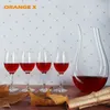 Decanter per bicchieri da vino da 1500 ml con set3 aeratore per caraffa in vetro soffiato a mano