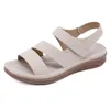 Sandalen schoenen vrouw zomer sandalen vrouwen lichtgewicht wigszachte bodem open teen groot formaat platte sandalen dames bohemian casual sandalen z0224