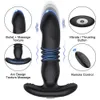 newtelescopic Vibrating Buttプラグアナルバイブレーター女性用アナキューアナアナルディルド前立腺マッサージャー男性バットプラグのためのリモートセックスおもちゃ