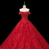 2023 Dubai Luxury A Line Wedding Dresses Plus Size Chapel Train Sweetheart Vestido de Novia Appliqued Bridal Red Wedding Clowns Custom Made Made