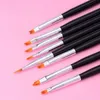 Brosses à ongles Art Brush Gradient Draw Polish Peinture Uv Gel Liner Pen Manucure Outil 8pcs Acrylique Dessin Sculpture Set