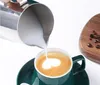 Kaffeegeschirr-Sets Edelstahl-Milchaufschäumkrug Barista Craft Milchaufschäumer Cappuccino-Herstellungsbehälter Milchschaumtasse Kaffeewerkzeug SN5145