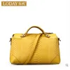 Evening Bags Ledai Leather Bag Women 2023 Fashion Korean Version With Python Skin Handbag Atmosphere