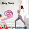Yoga Stripes New Yoga Stretch Belt Pull Muscle Resistance Elastic Belt Word Horse Trainer Dance Belt Open Hip Pull Ligament Pull Pilates Belt J230225