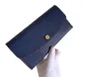 Dames designer portemonnees luxe envelop portemonnees voor vrouwen bloemenbrief kaarthouders met reliëf Hoogwaardige damesmode kleine clutch met originele doos stofzak