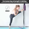 Yoga Stripes Door Flexibility Waist Stretching Strap Yoga Fitness Stretching Leg Pull Trainer Ballet Tension Rope Ligament Resistance Band J230225