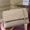 Designer axelväska lyxväskor handväskor kedja läder kvinnor crossbody väskor lola mode messenger plånbok grossist