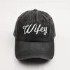 Bollkepsar Broderi Wifey Hubby Kvinnor Baseballkeps Utomhus Modeälskare Justerbar Truck Hatt För Män Hip Hop Snapback Pappa