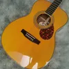 om Series face yellow 40 "ballad finger playing guitar electric wood guitar plus pickup Fisherman 301