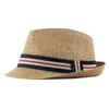 Chaps à bord large grand chef homme grand taille panama hatte dame plage cap cap mâle mâle Fedora hommes plus paille 56-60cm