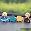 DVR DVR Objetos decorativos Figuras 4pcs/conjunto Little Monk Car Decora￧￣o Crafts Decora￧￣o de Casa Decora￧￣o Kungfu Figura Ornamento Buda Boy Accesso Dhpwb