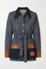 Camisa de mezclilla de lujo de diseñador de mezclilla para mujer de primavera con abrigo de chaqueta con cinturón y moda en la cintura