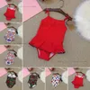 Mädchen-Badeanzug, Designer-Einteiler, Bikini, Kinder-Bademode, bedruckt, für Baby-Kinder, Schwimmkleidung