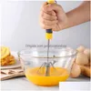 bil DVR Egg Tools Press Manual Beater Kitchen Semimatic Milk Frother Baking Tool Hushåll Rotary Mixer Wholesale Drop Delivery Home Garden DHE5X