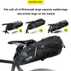 Panniers Bags Rhinowalk Bike Bag 10L-13L Waterproof Bicycle And Stabilizer Bracket Mount Large Capacity Saddle Tail Rear Bike Bag 230224