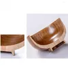 Bowls 55% Drop!! Wooden Noodles Rice Soup Bowl Storage Container Kitchen Tableware Gadget