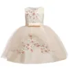 Girl Dresses Baby Girls Dress Embroider Kids For Party Elegant Princess Wedding Gown Children Clothing 1 2 3 4 5 6 8 Year Girl's