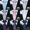 Neckband 2018 NYA 85 cm slips 100 Silkmän slipsar 10 färger blommor banden för män bröllop barrywang affärsstil dropshipping slips ls10