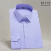 Camisas casuais masculinas 8xl Pure Color Office Formal Business Serviço Social Longsleeve para Slim Fit Slave Longa 230224