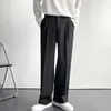 Men's Pants Men Suit Pants Solid Color Men's Wide Leg Suit Pants Casual New Streetwear Male Trousers Baggy Korean Style 257g