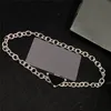 Luxury Chain Triangle Designer Necklaces Unisex Bracelets Silver Cuba Necklace Bracelet Jewelry Sets With Box