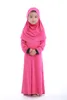 Vêtements ethniques Musulman Enfants Filles Robe De Prière Hijab Abaya Robe Arabe Dubaï Enfants Ramadan Caftan Foulard Islamique Eid Robe De Soirée Jilbab 230224