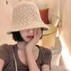 HBP Brim Hats Summer Sun-proof Wide Breathable Face-looking Small Bucket Japanese Style All-matching Big Head Circumference Hat Tide P230327