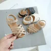 Sandals Kid Shoes Summer Girl Sandals Infant Toddler Little Baby Kids Girls Single Princess Party Shoes Children Sandals SIZE 2130 Z0225