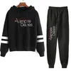 Herrspårar Vampire Diaries Tracksuit Suit män Kvinnor Kläder Två stycken Set Hoodies Sweatshirt och Sweatpants and Hoodie Set Sweatsuit Z0224