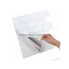 car dvr Wall Stickers Vividtiles 12X12 Inch Self Adhesive Waterproof Heatproof Vinyl Wallpaper 3D Peel And Stick Subway Tiles 10 Sheet 1007 Dhv0P