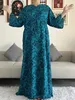 Ubranie etniczne afrykańskie dashiki długie rękaw luz luźne bawełniane talia eleganckie kobiety abaya długie sukienka Summer Maxi swobodne luźne sukienki vestidos 230224