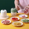 Obst Gemüsewerkzeuge Knoblauchbrecher Reifenmutter Press Dicer Foodcovers Mühle Hubschrauber Fleisch Mühle Elektrische Mini -Knoblauchmixer Küchenzubehör 230224