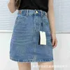 Skirts designer San Biao Nanyou High Quality Denim Short Half Temperament Simple Summer Popular Women's Dress D7EH