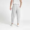 Pantaloni da uomo Miyake pantaloni casual harem a gamba larga pieghettati 2022 primavera e autunno pantaloni sportivi casual larghi traspiranti pantaloni a cavallo basso tendenza Z0225