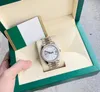 Herrklocka Designer Watch Inlaid med diamantvattentät 50m M228349 Vit 40mm Sapphire Holiday Present med originalboxcertifikat