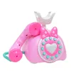 Toy walkie talkies plastica elettronico telefono fisso vintage bambini finta gioca un regalo di compleanno giocattolo educativo precoce 230225