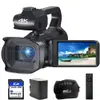 Digitalkameror Komery Full 4K Professional Video 64MP WiFi Camcorder Streaming Auto Focus Camcorders 40 "Touch 230225