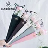 Emballage cadeau Boîte de roses simples 10pcs / paquet Matériel d'emballage de fleurs Papier de haute qualité pour la fête d'anniversaire de la Saint-Valentin