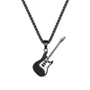 Pendant Necklaces Musical Guitar Necklace Length 50mm Street Fashion Meaningful Gift For Guitarist Bassist